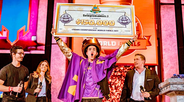 Sergio Ramos, el mejor jugador de ‘Clash Royale’ del mundo es mexicano y ha ganado 150 mil dólares en el torneo oficial