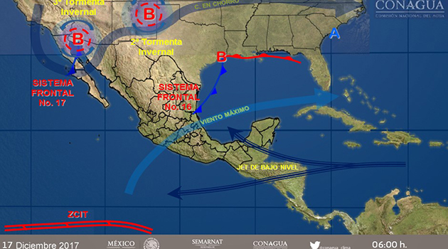 Tormenta invernal disminuirá las temperaturas en el noroeste del país