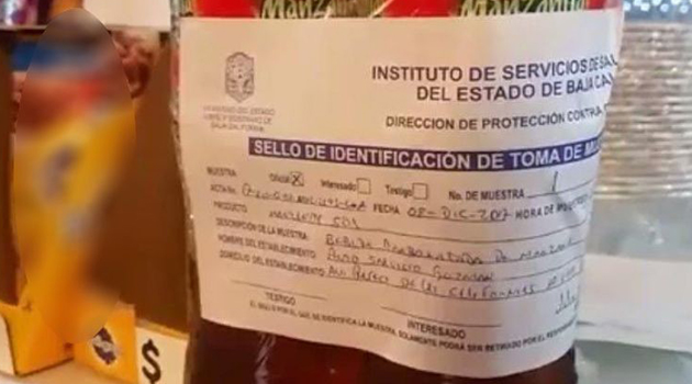 Se registra nuevo caso de metanfetamina en refresco de manzana