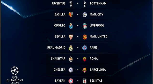 Mexicanos conocen a rivales en octavos de Champions League