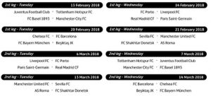 Mexicanos conocen a rivales en octavos de Champions League