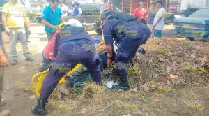 ¡Le explotó una llanta!