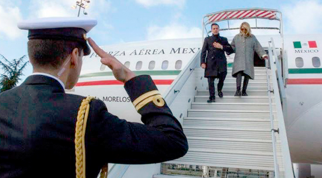 Peña Nieto llega a París, participará en la Cumbre One Planet
