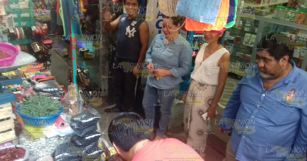 Realizan operativo en el mercado Benito Juárez
