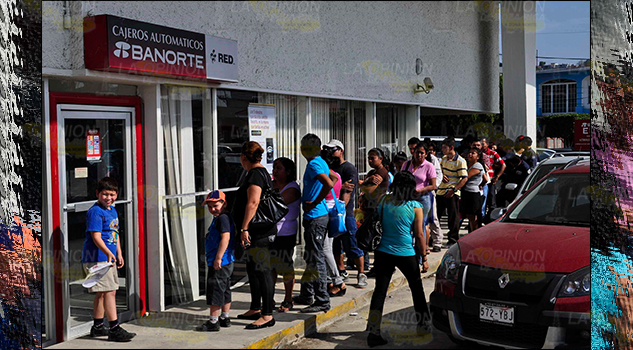 Cajeros en mal estado
