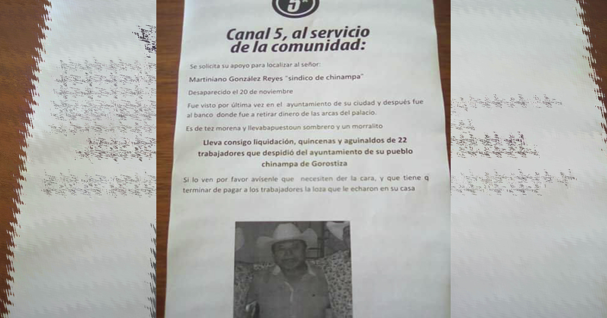 Sin rastro del sindico
