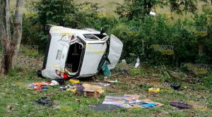 Doble accidente en autopista Tuxpan-Poza Rica