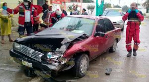 Encontronazo en Tuxpan deja 3 heridos Encontronazo Tuxpan Heridos