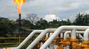 Incendio en pastizal cerca de instalaciones de Pemex Incendio Pastizal Instalaciones Pemex