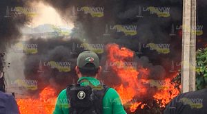 Incendio en los terrenos la central de abastos Incendio Terrenos Central Abastos