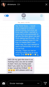 Inesperada respuesta de Anna Faris a Olivia Munn