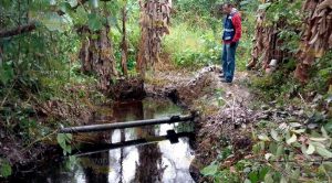 Inicia limpieza de área afectada por fuga de hidrocarburo Limpieza Área Afectada Fuga Hidrocarburo