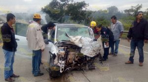 Violento accidente sobre la autopista Tuxpan-Poza Rica