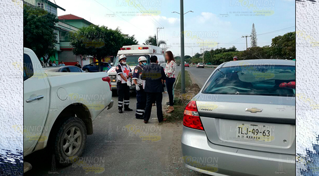 Fuerte choque se registró sobre la avenida Las Américas en Tuxpan
