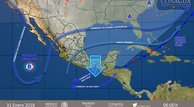 Continuarán las temperaturas bajo cero en 17 estados del país