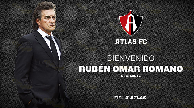 Atlas da la bienvenida a Rubén Omar Romano