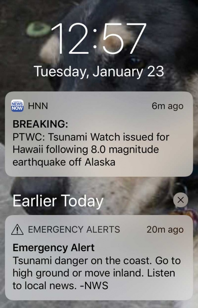 Cancelan alerta de tsunami en el Pacífico por sismo en Alaska
