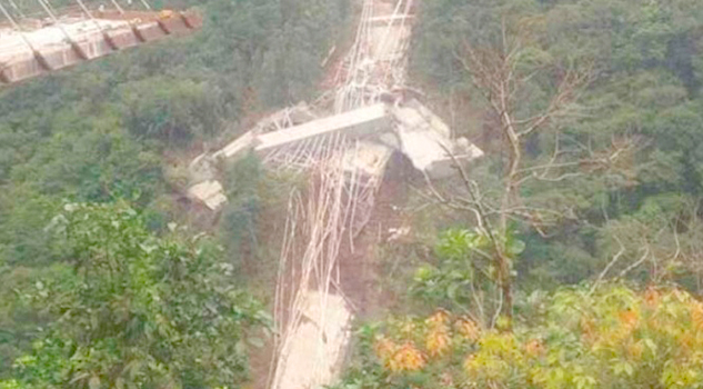 Al menos 9 muertos por desplome de puente en Colombia