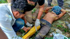 Obrero cae de una construcción Albañil Cae Construcción