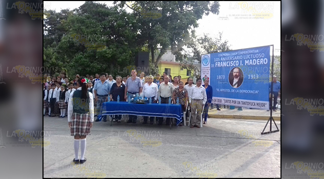 Conmemoran aniversario luctuoso de Francisco I. Madero