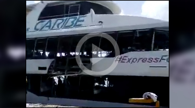 Explosión en un ferry en Playa del Carmen; al menos 12 heridos