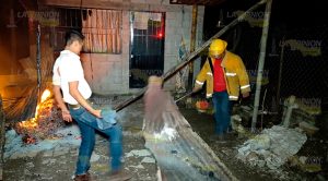 Fuego consume taller en "La Hazaña" Fuego Consume Taller