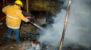 Fuego consume taller en "La Hazaña" Fuego Consume Taller