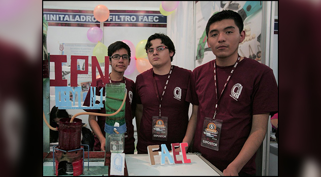 Politécnicos crean filtro para purificar agua
