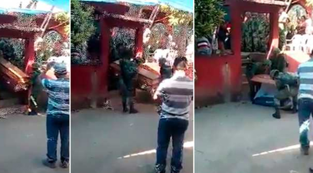 Soltaron el ataúd y el cuerpo se cayó en pleno velatorio