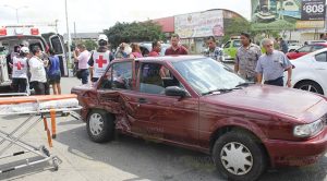 Cuatro mujeres lesionadas en choque