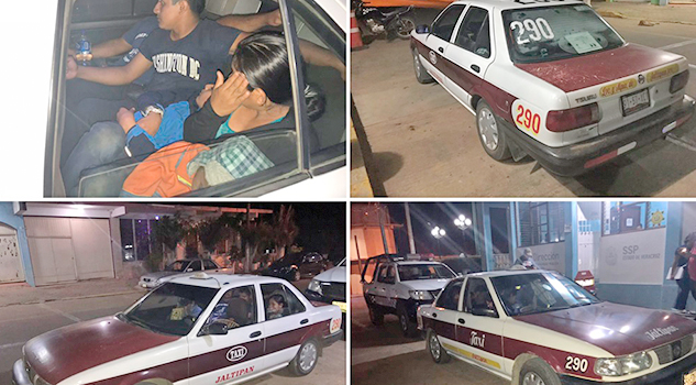 En Soconusco, Veracruz, atrapan a taxista por transportar a extranjeros