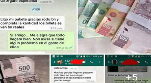 Venden dinero falso por internet con entrega a domicilio