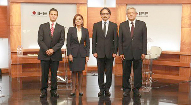 Inician la tercia de debates entre candidatos a la Presidencia de la República