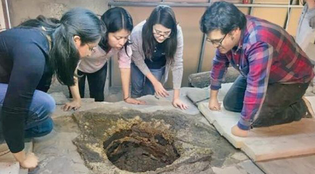 Hallan ofrenda con restos de un niño en el Templo Mayor