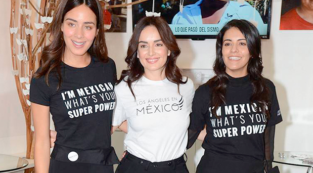 Ana de la Reguera, Olga Segura y Esmeralda Pimentel, recaudan fondos para ayudar a damnificados