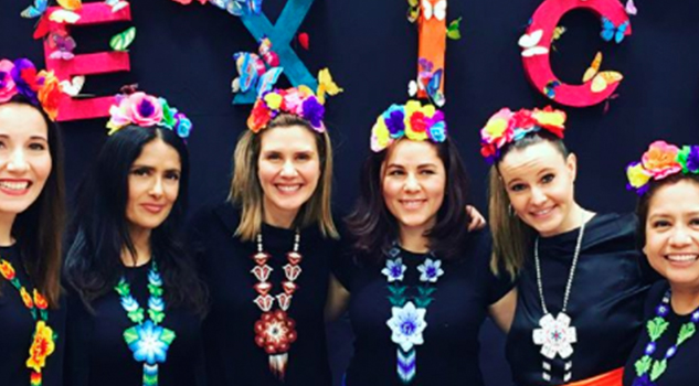 Salma Hayek preparó "sopes" para el colegio de su hija Salma Hayek Preparó Sopes Colegio Hija