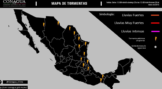 Frente frío provocará vientos fuertes en el norte del país