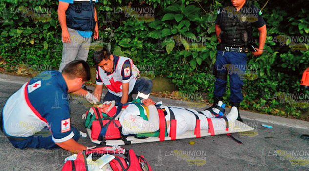 Enfermera lesionada tras aparatoso accidente