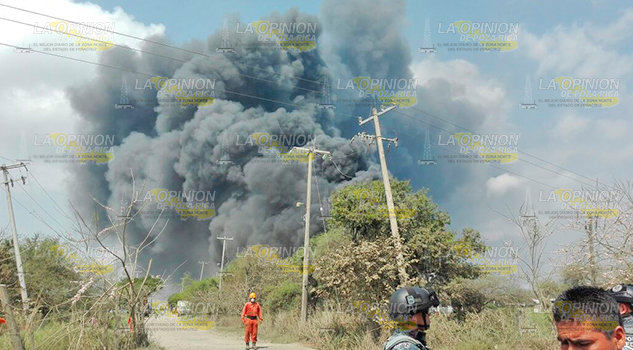 Incendio en empresa de productos hospitalarios peligrosos