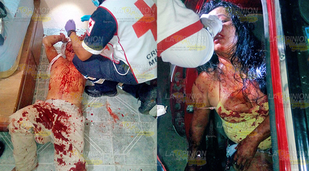 Baño de sangre en pelea marital, con machete y vaso de licuadora se dieron