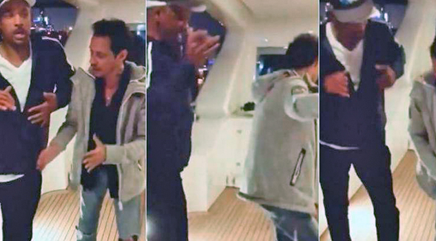 Will Smith aprende a bailar salsa con Marc Anthony