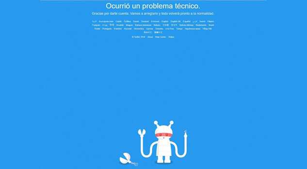 Twitter se cae y genera ‘ciberpánico’