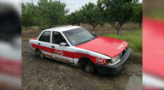 ¡Violento atraco a taxista! horas después hallaron el auto abandonado