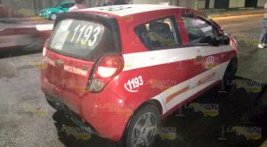 Encontronazo entre taxistas