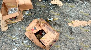 Pierde carga de cerveza en el libramiento Pierde Carga Cerveza Libramiento