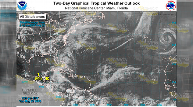 Disturbio 90L 50% Probabilidad Evolucionar Ciclón Tropical