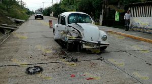 Por exceso de velocidad, se estrella contra camioneta Por Exceso Velocidad Estrella Contra Camioneta