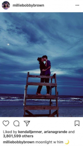 Controversia por foto de Millie Bobbie Brown besando a su novio