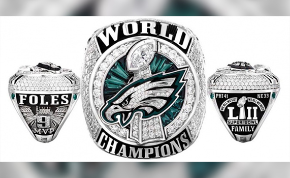 Águilas de Filadelfia recibieron anillos de Super Bowl