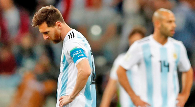 Argentina al borde de la eliminación en el Mundial